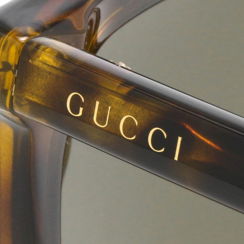 Gucci Sunglasses Brown Green Asi View 3
